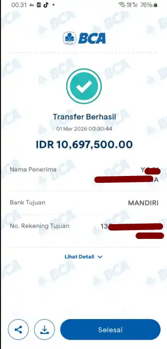 Bukti Transfer