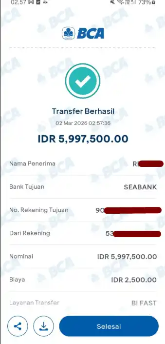 Bukti Transfer