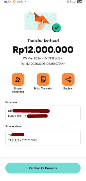 Bukti Transfer