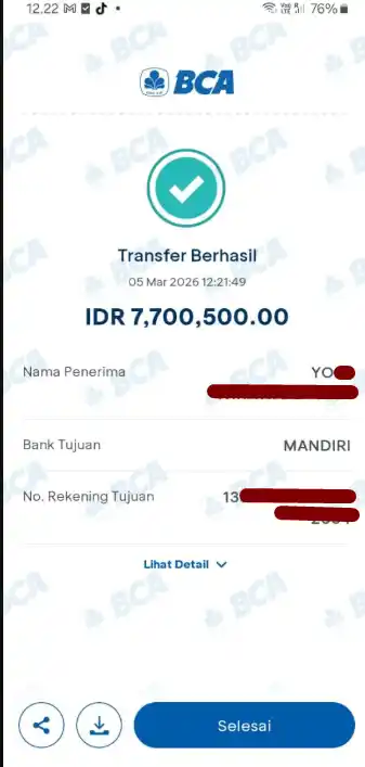 Bukti Transfer