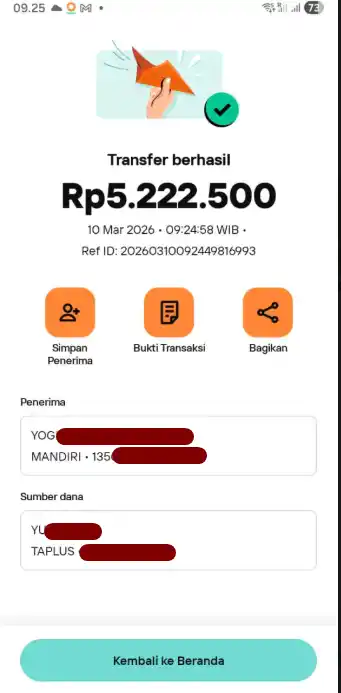 Bukti Transfer