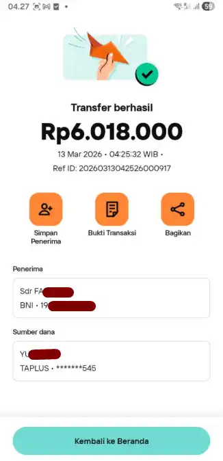 Bukti Transfer