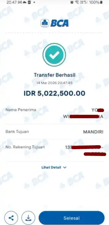 Bukti Transfer
