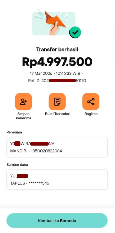 Bukti Transfer