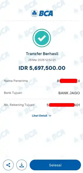 Bukti Transfer