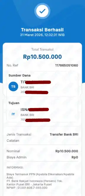 Bukti Transfer