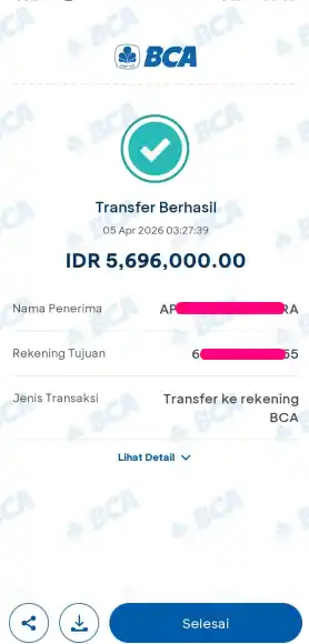 Bukti Transfer