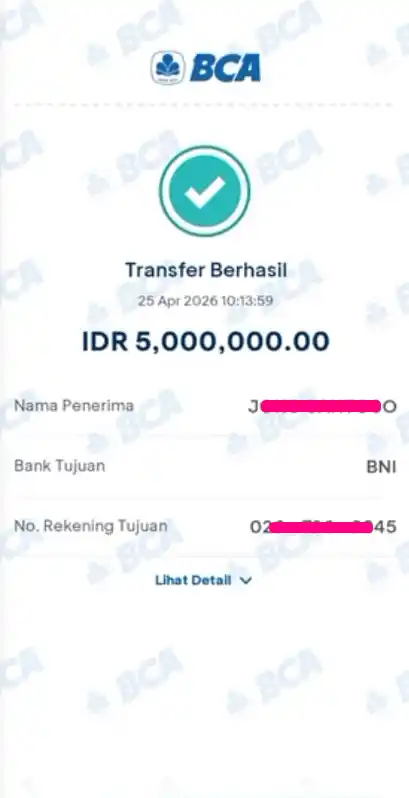 Bukti Transfer