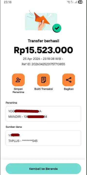Bukti Transfer