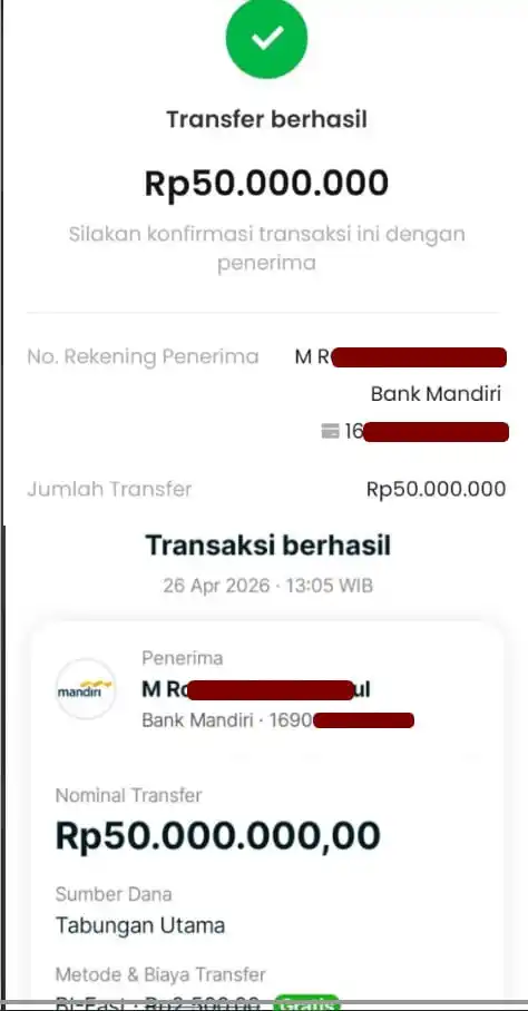 Bukti Transfer