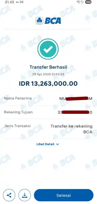 Bukti Transfer