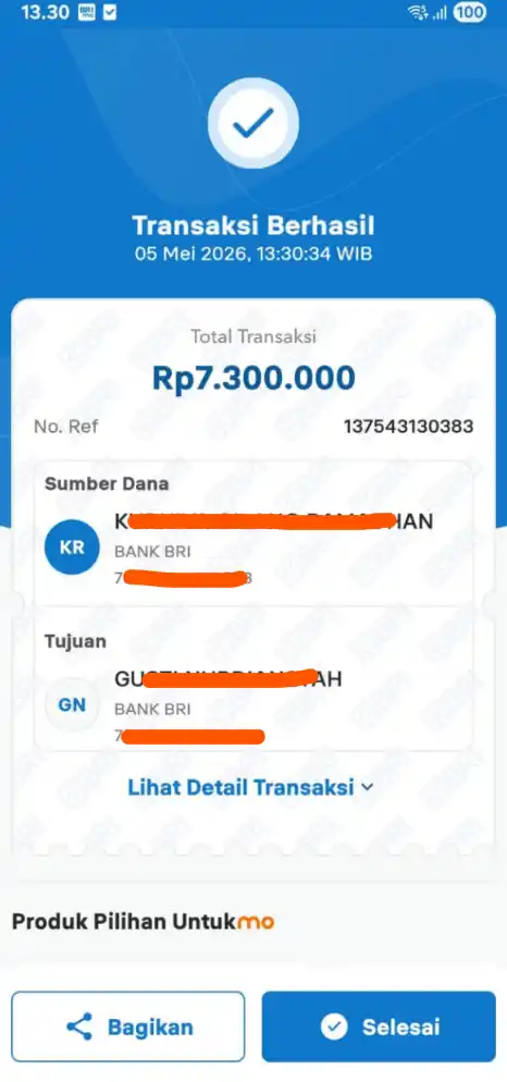 Bukti Transfer