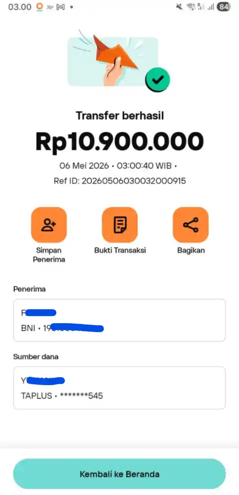 Bukti Transfer