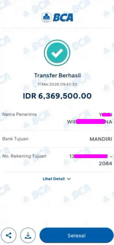 Bukti Transfer