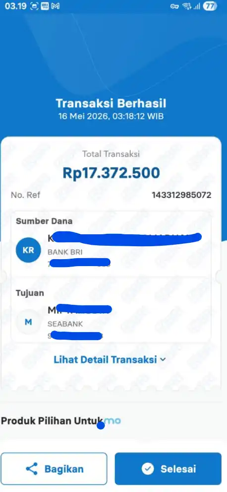 Bukti Transfer