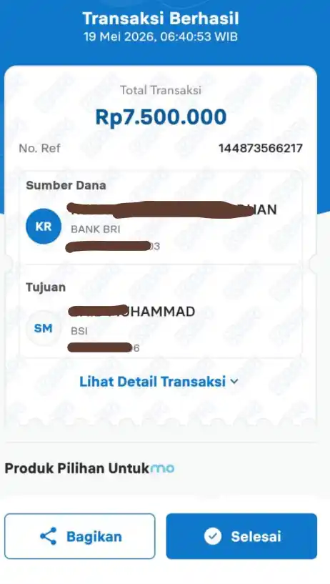 Bukti Transfer