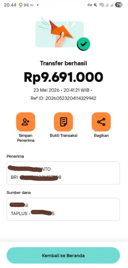 Bukti Transfer