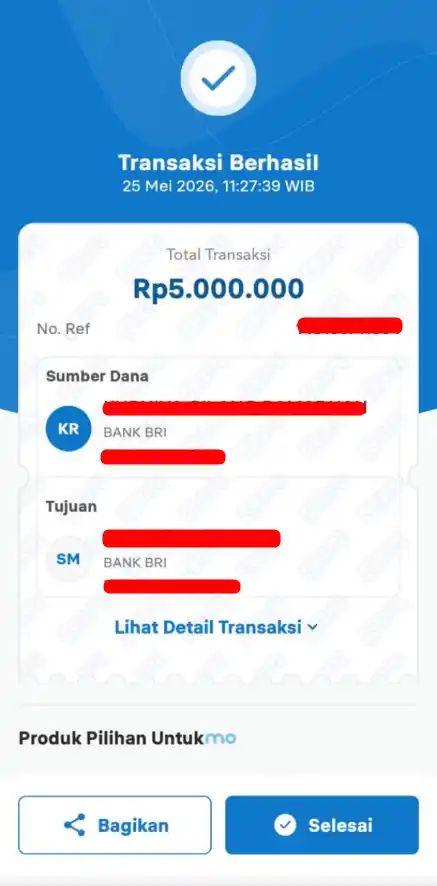 Bukti Transfer