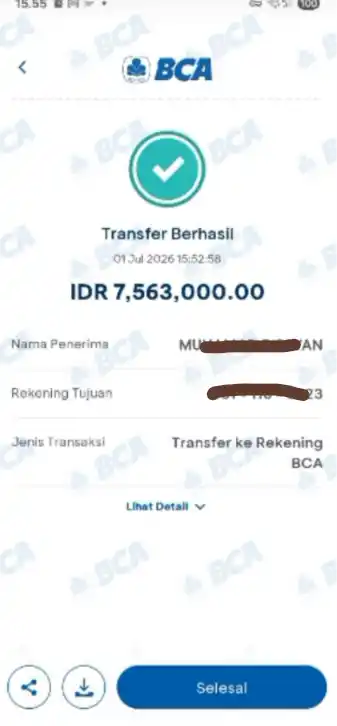 Bukti Transfer