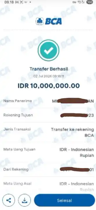 Bukti Transfer