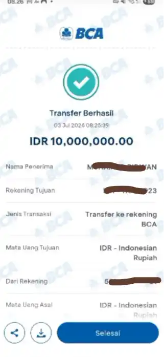 Bukti Transfer