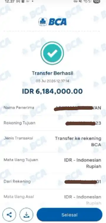 Bukti Transfer