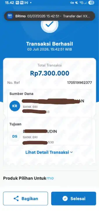 Bukti Transfer