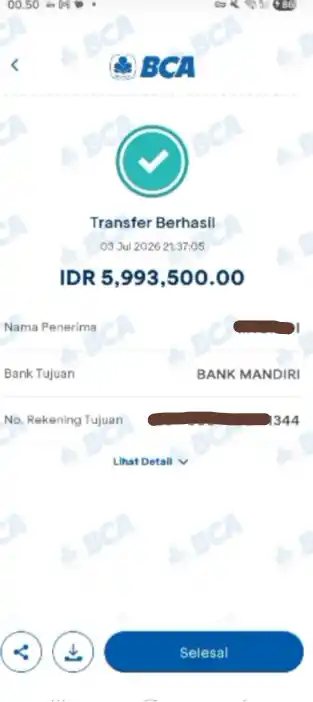 Bukti Transfer