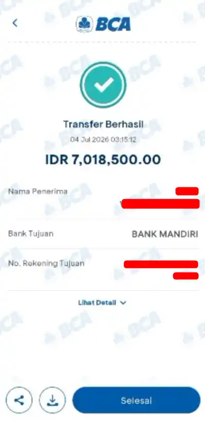 Bukti Transfer