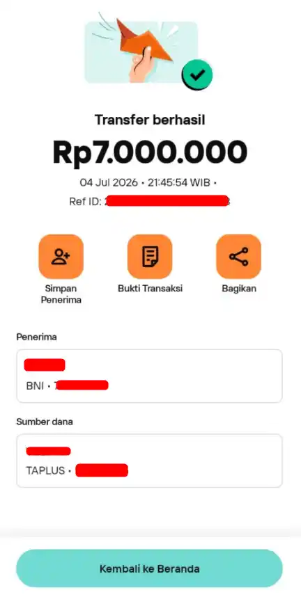 Bukti Transfer