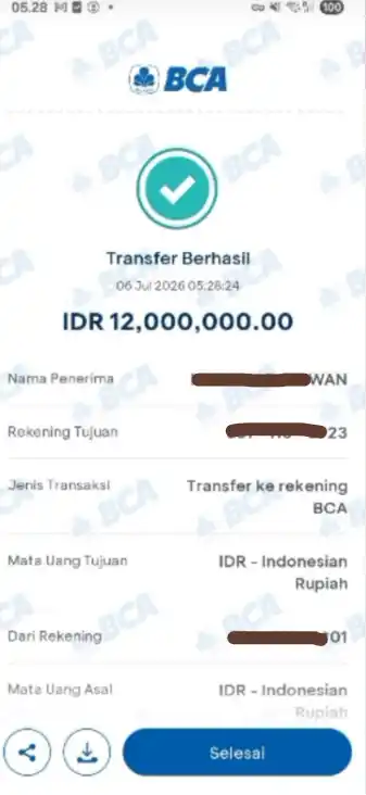 Bukti Transfer