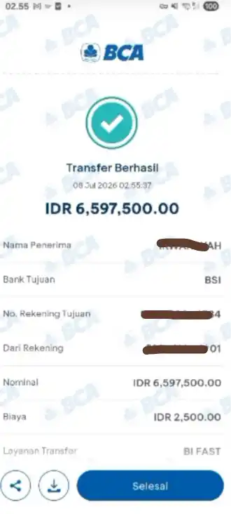 Bukti Transfer