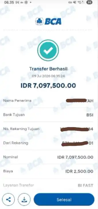 Bukti Transfer