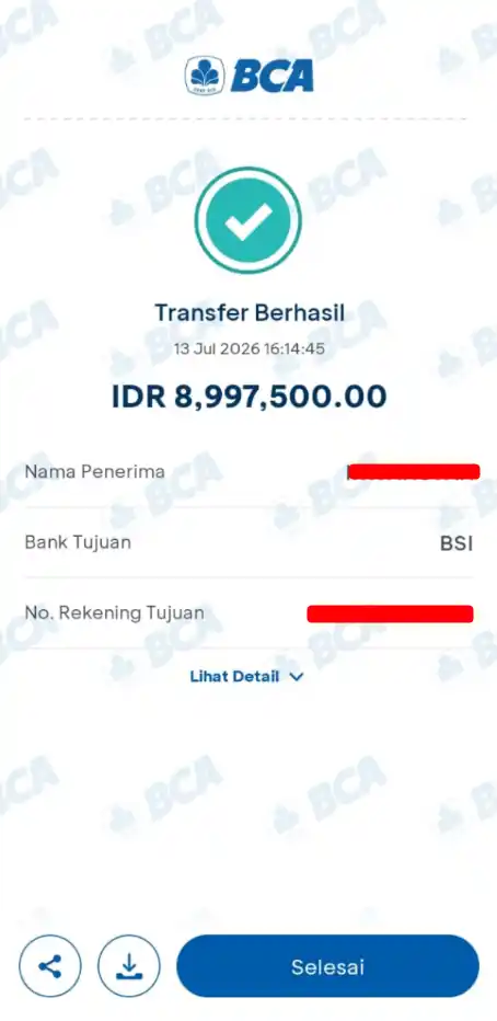 Bukti Transfer