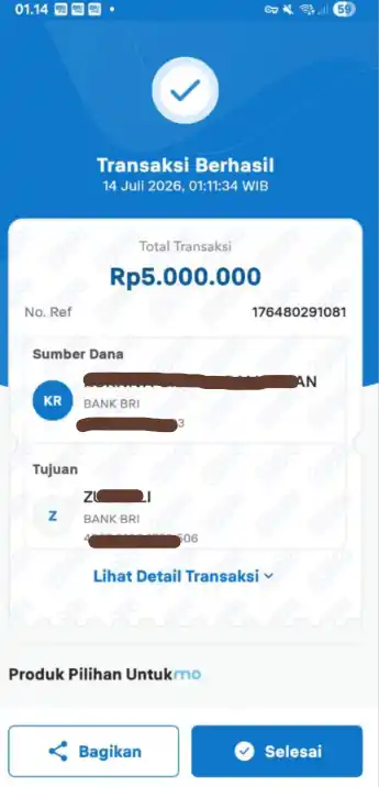 Bukti Transfer