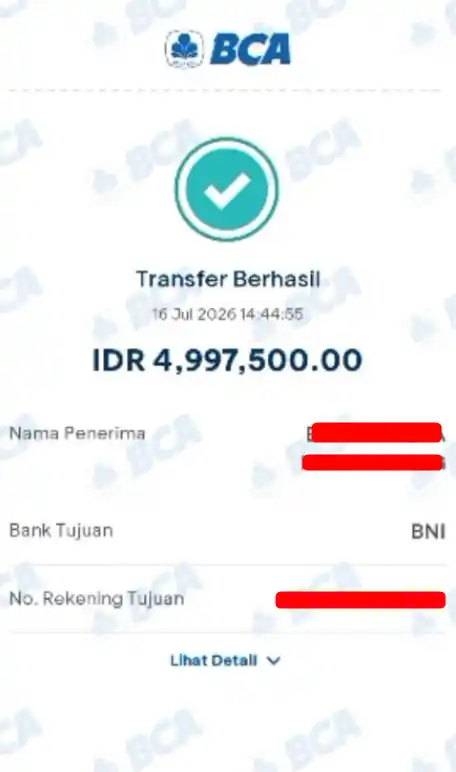 Bukti Transfer