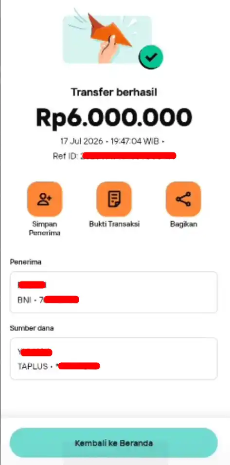 Bukti Transfer