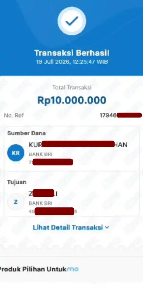 Bukti Transfer