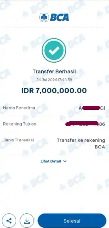 Bukti Transfer