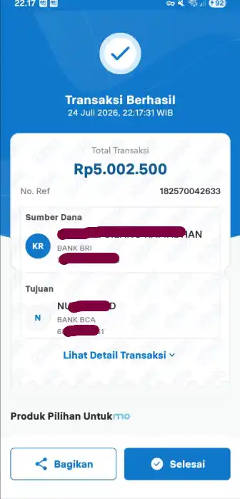 Bukti Transfer