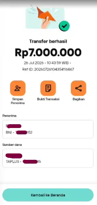 Bukti Transfer